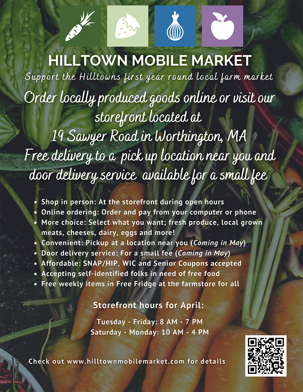 Spring Hilltown Mobile Market Flyer 2023