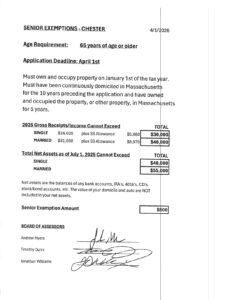 Senior Exemptions – Real Estate Tax